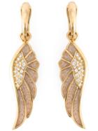 Garrard Diamond Detail Wing Earrings, Women's, Metallic