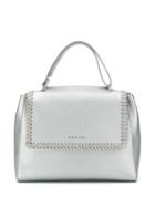 Orciani Chain Trimmed Bag - Silver