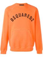 Dsquared2 Vintage Logo Pocket Sweatshirt, Men's, Size: Large, Yellow/orange, Cotton