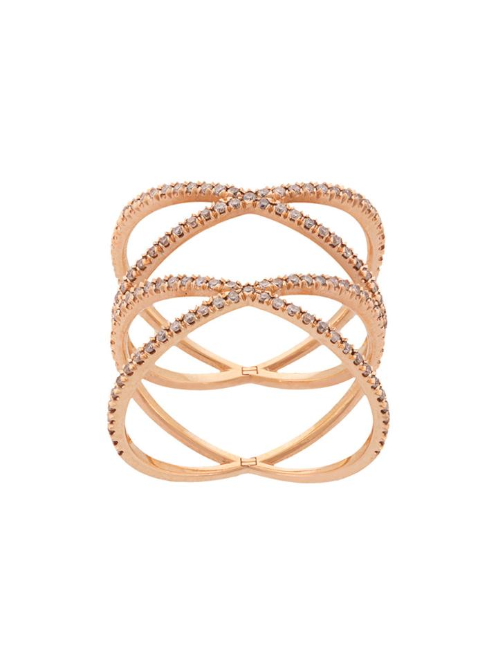 Eva Fehren Interlocked Ring - Metallic