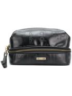 Baldinini Logo Embossed Wash Bag - Black