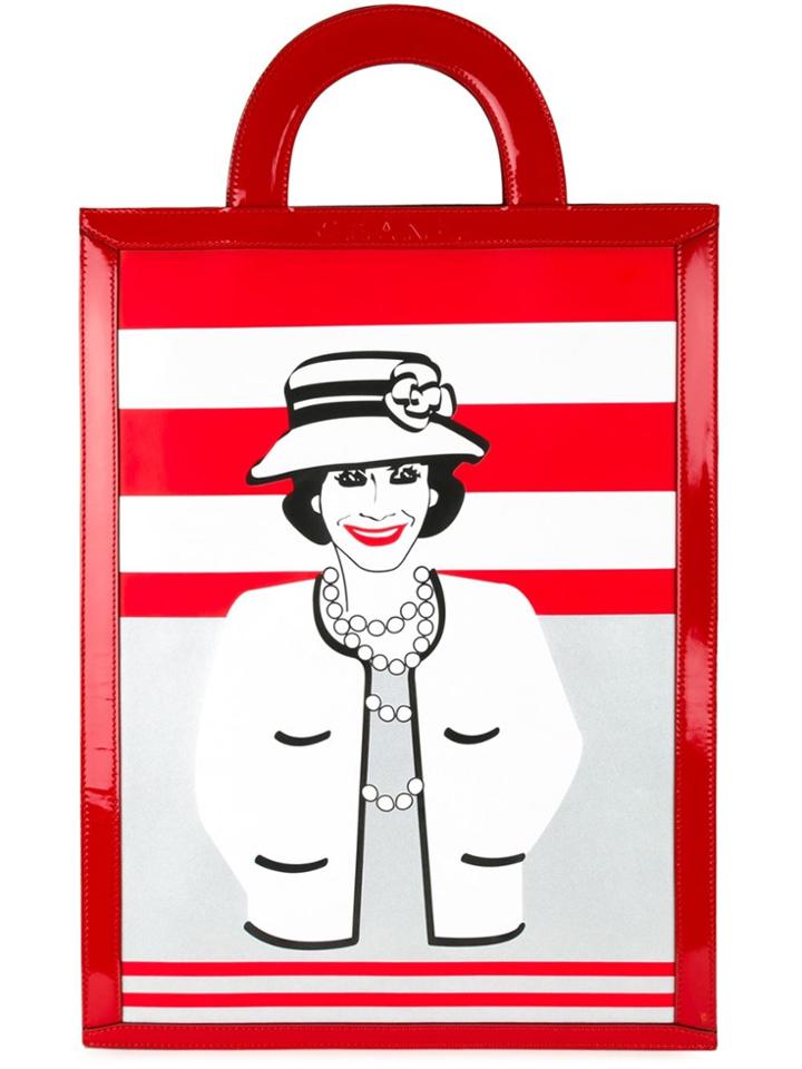 Chanel Vintage 'mademoiselle' Tote - Red