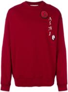 Cédric Charlier Embellished Sweatshirt - Red