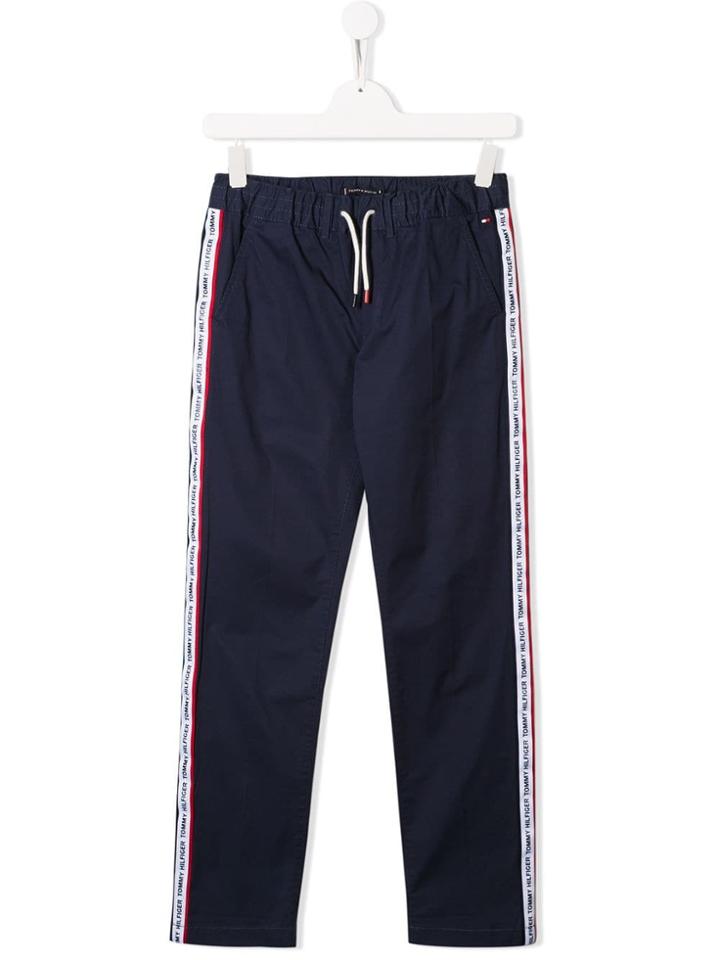 Tommy Hilfiger Junior Teen Logo Band Trousers - Blue