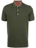 Missoni Striped Collar Polo Shirt, Men's, Size: Xl, Green, Cotton