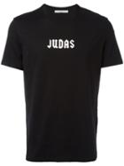 Givenchy Judas Slogan T-shirt, Men's, Size: Xl, Black, Cotton