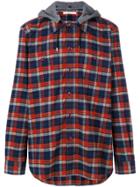 Givenchy Hooded Checked Shirt - Multicolour