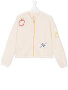 Bellerose Kids Zipped Bomber Jacket - Nude & Neutrals