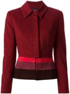Jean Louis Scherrer Vintage Colour Block Jacket - Red