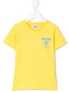 Moschino Kids Logo Print T-shirt, Boy's, Size: 6 Yrs, Yellow/orange