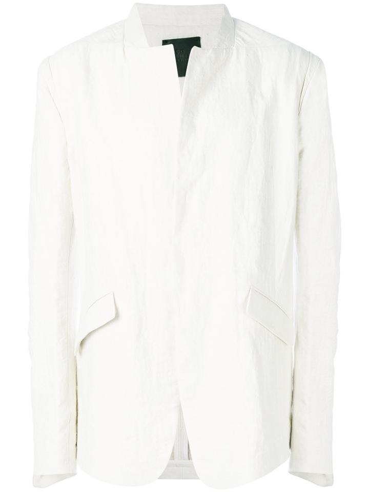 Lost & Found Ria Dunn Single Breasted Long Jacket - White