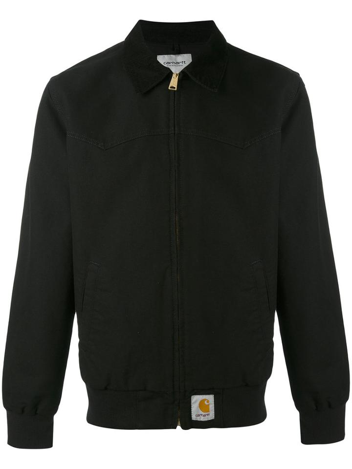 Carhartt - Classic Collar Zipped Jacket - Men - Cotton/polyester - Xl, Black, Cotton/polyester