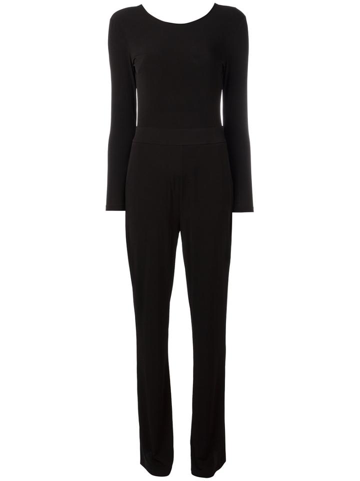 Steffen Schraut Scoop Neck Jumpsuit, Women's, Size: 34, Black, Polyester/spandex/elastane