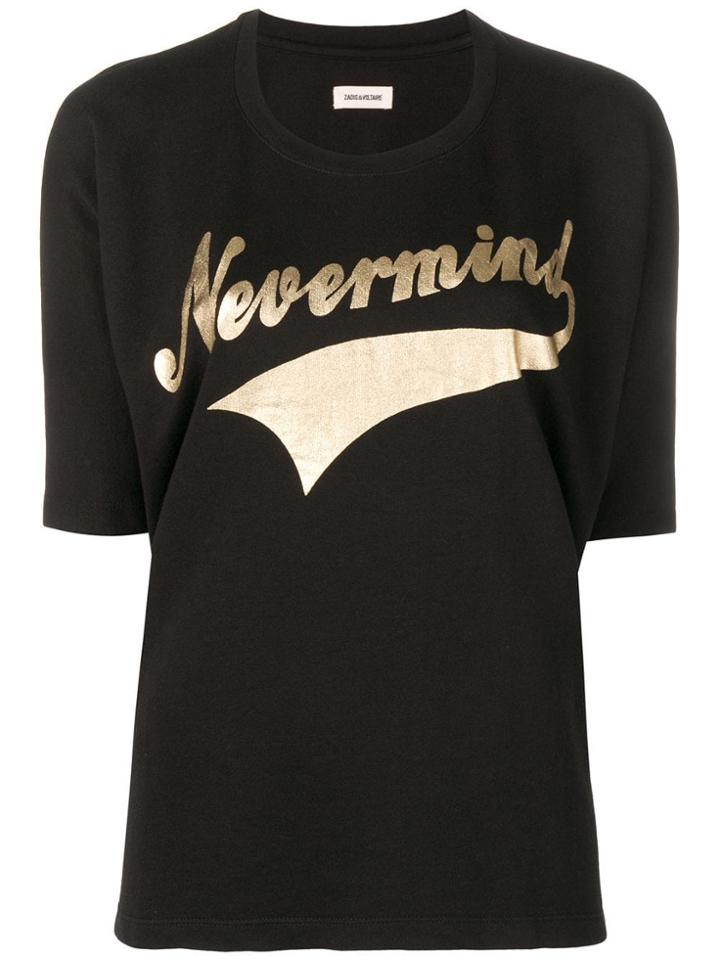 Zadig & Voltaire Printed 3/4 Sleeves Sweatshirt - Black
