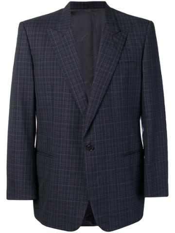 Pierre Cardin Pre-owned 1990's Checked Blazer - Blue