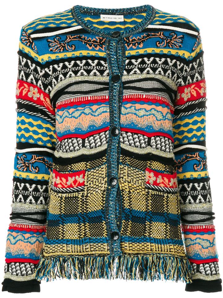 Etro Patchwork Knit Jacket - Multicolour