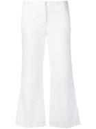 Kiltie Classic Flare Trousers - White