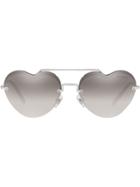 Miu Miu Eyewear Noir Sunglasses - Silver