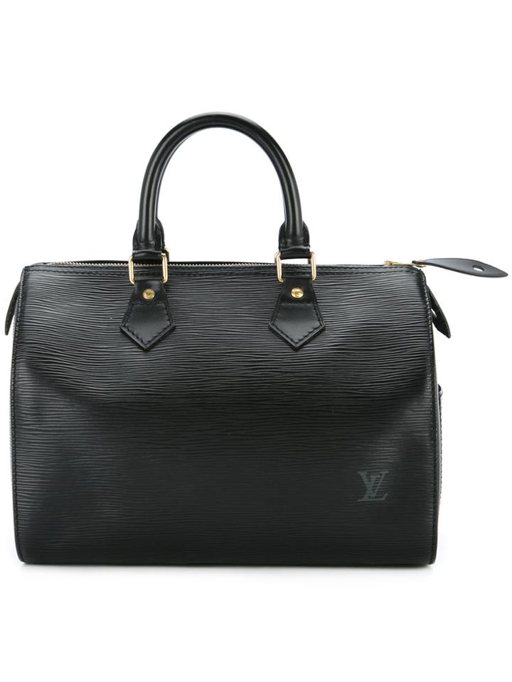 Louis Vuitton Vintage Epi Speedy 25 Tote Bag - Black