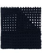 Faliero Sarti Perforated Scarf - Blue