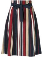 Loveless Striped Full Skirt - Multicolour