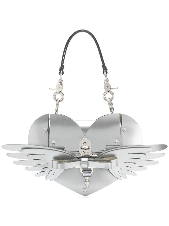 Niels Peeraer Heart Shoulder Bag - Metallic