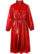 Marine Serre Pvc Sheer Raincoat - Red