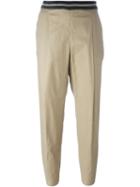 Brunello Cucinelli Elastic Waistband Cropped Trousers