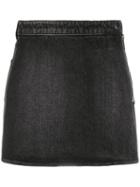 Givenchy Denim Wrap Mini Skirt - Black
