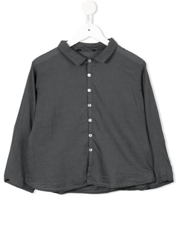 Album Di Famiglia Kids - Classic Shirt - Kids - Cotton - 6 Yrs, Grey
