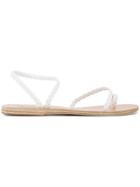 Ancient Greek Sandals Braided Eleftheria Strappy Sandals - White