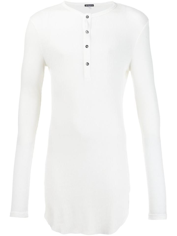 Ann Demeulemeester Grandad Collar T-shirt