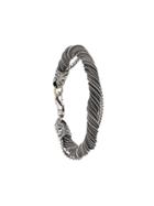 Emanuele Bicocchi Twisted Rope Chain Bracelet - Silver