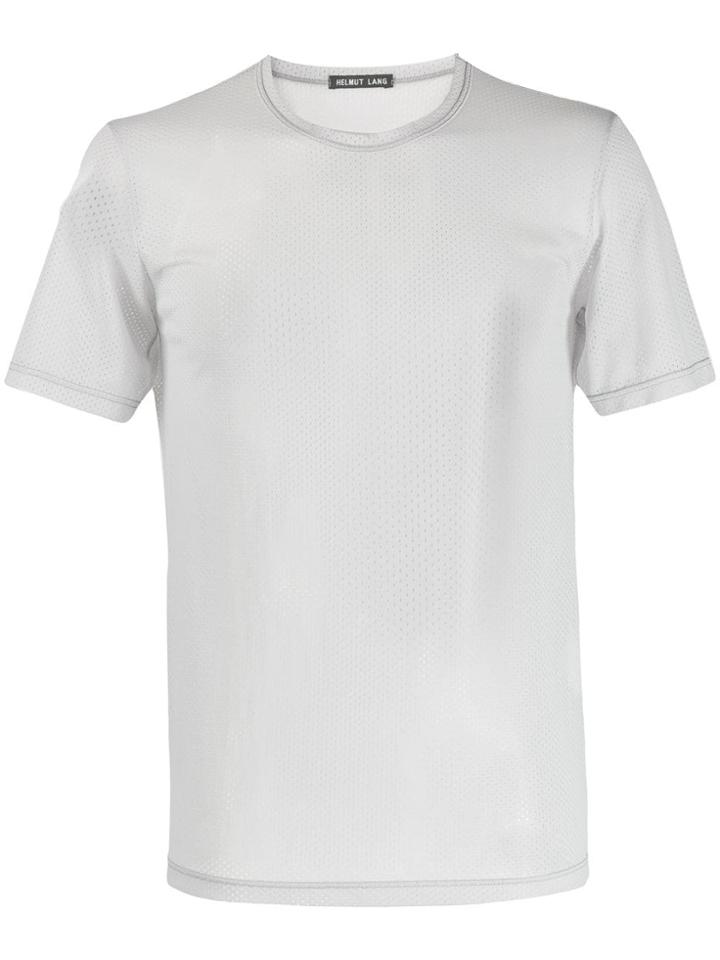 Helmut Lang Pre-owned 1990's Perforated Shortsleeved T-shirt - Grey