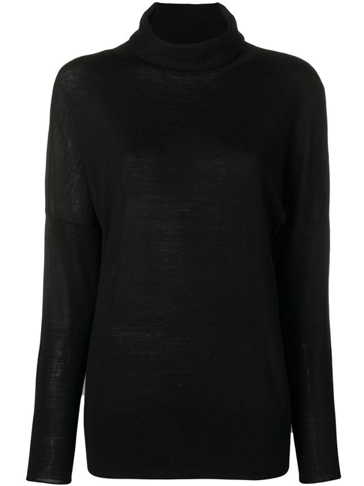 Hemisphere Turtleneck Sweater - Black