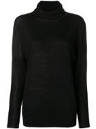 Hemisphere Turtleneck Sweater - Black