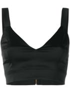 Murmur Zip Up Tank Top - Black