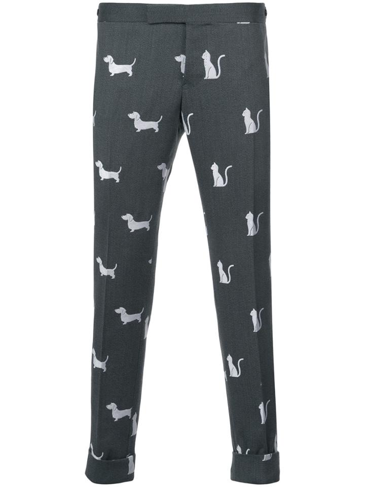 Thom Browne Low Rise Skinny Side Tab Trouser With Funmix & Hector