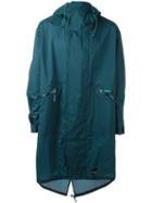 Adidas Originals Hooded Raincoat, Men's, Size: Large, Green, Nylon