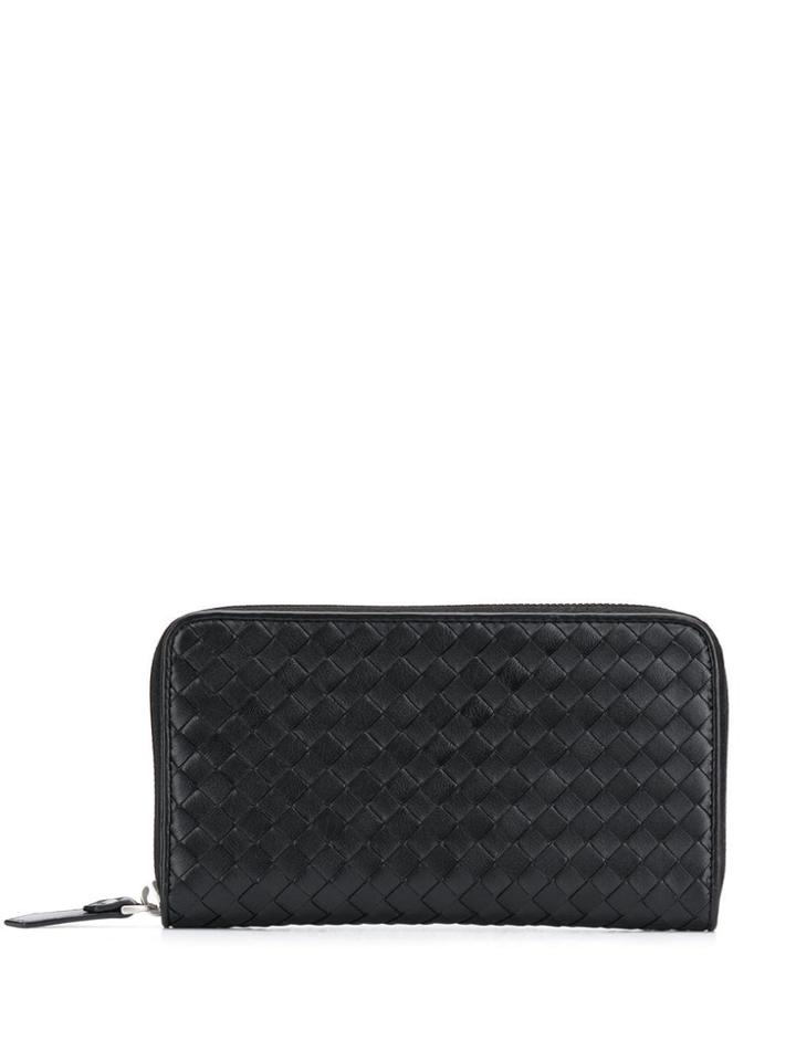 Bottega Veneta Black Cross Weave Purse