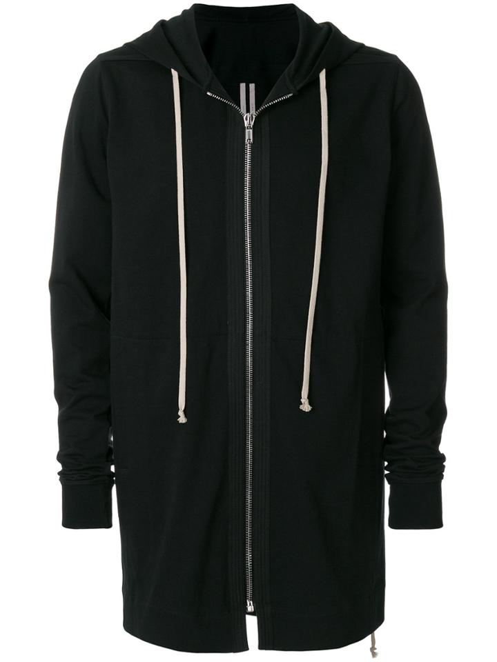 Rick Owens Zipped Mid-length Jacket - Black