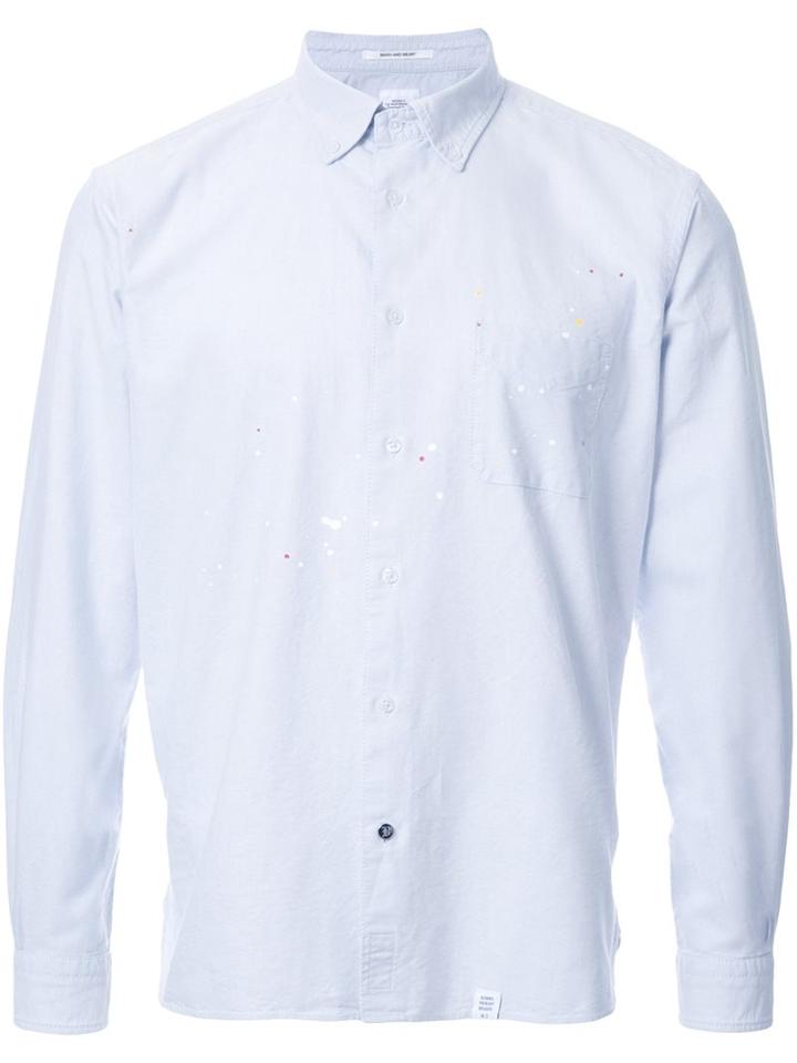 Bedwin & The Heartbreakers Spotted Button Down Shirt, Men's, Size: 2, Grey, Cotton