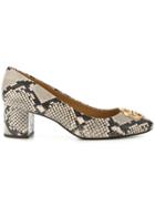 Tory Burch Python Printed Pumps - Nude & Neutrals