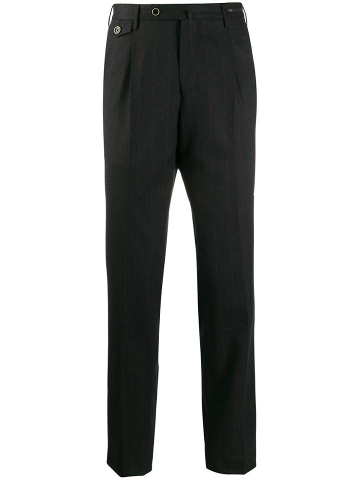 Pt01 High Waist Tailored Trousers - Black