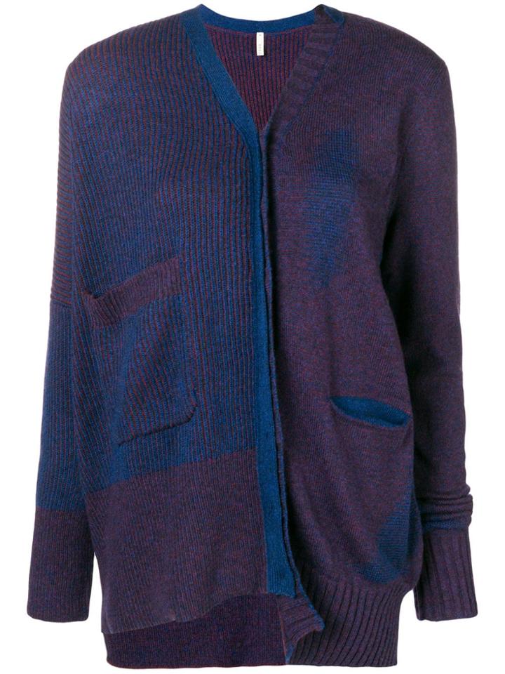 Boboutic Asymmetric Cardigan - Pink & Purple