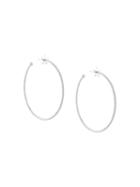 Carolina Bucci 18kt White Gold 'superstellar' Sparkly And Shiny Star Hoop Earrings