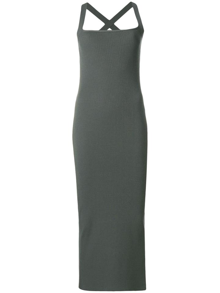 Theory Ribbed Dress - Grey