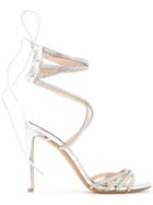 Alexandre Vauthier Josephine Embellished Sandals - Silver