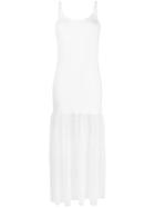 D.exterior Mesh Cami-top Styled Dress - White