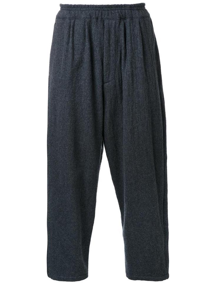 Gold Milling Wool Balloon Trousers, Men's, Size: Medium, Grey, Wool